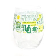 Interlocking UO, Neil, Julia Gash, Stemless, Glass, Wine glass, 21 ounce